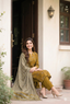 Dhanak Embroidered 3-Piece Suit with Wool Shawl (Multani Style)
Golden Yellow
