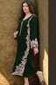 Hoore- Designer Embroidered Dhanak Winter 2 Piece Dress - J0623