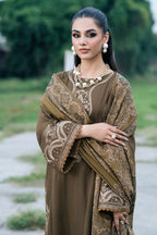 HOORE- Winter Jazmin 3PC Dhanak Embroidered Suit-ZN1116