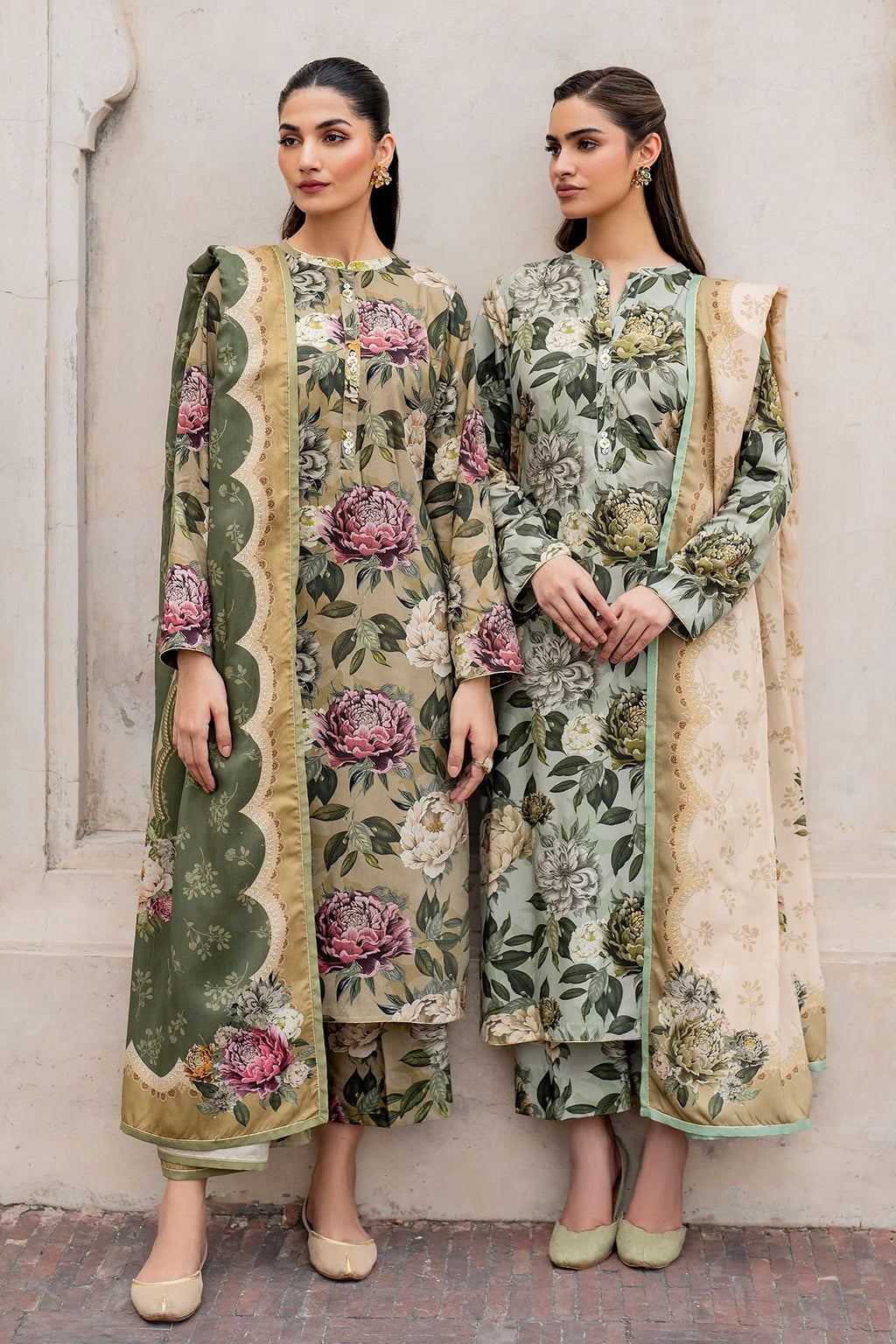 Baroque Swiss Khaddar Digital Print 3-Piece Stitched Dress – Vol. 255