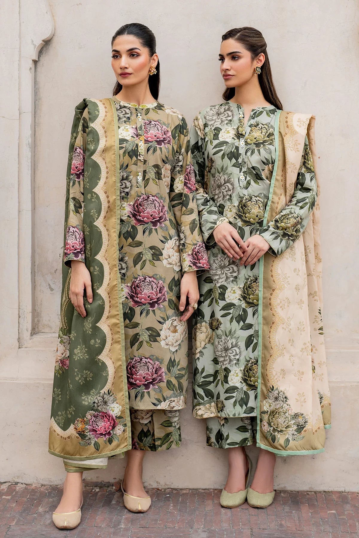 Baroque Swiss Khaddar Digital Print 3-Piece Stitched Dress – Vol. 255