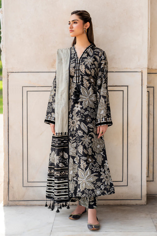 Baroque Swiss Khaddar Digital Print 3-Piece Stitched Dress – Vol. 255  Description: Hover Image