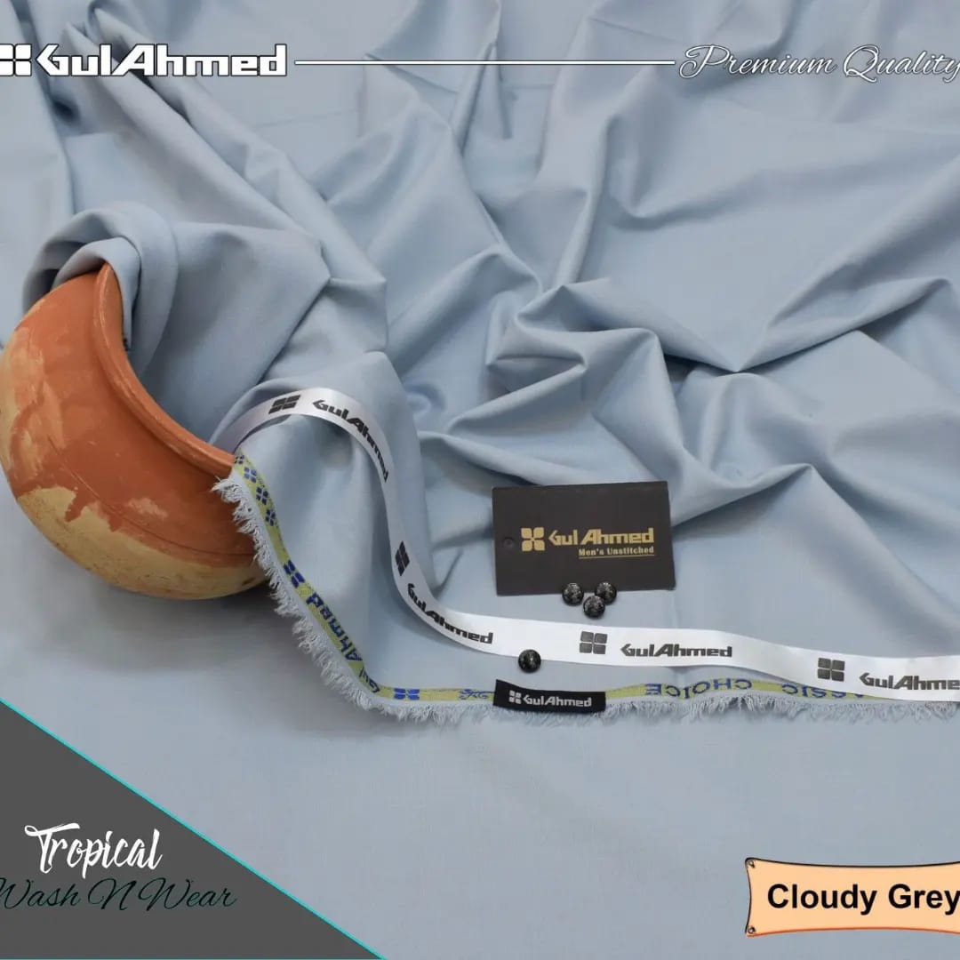 Gull Ahmad Wash N Wear Cloudy Grey