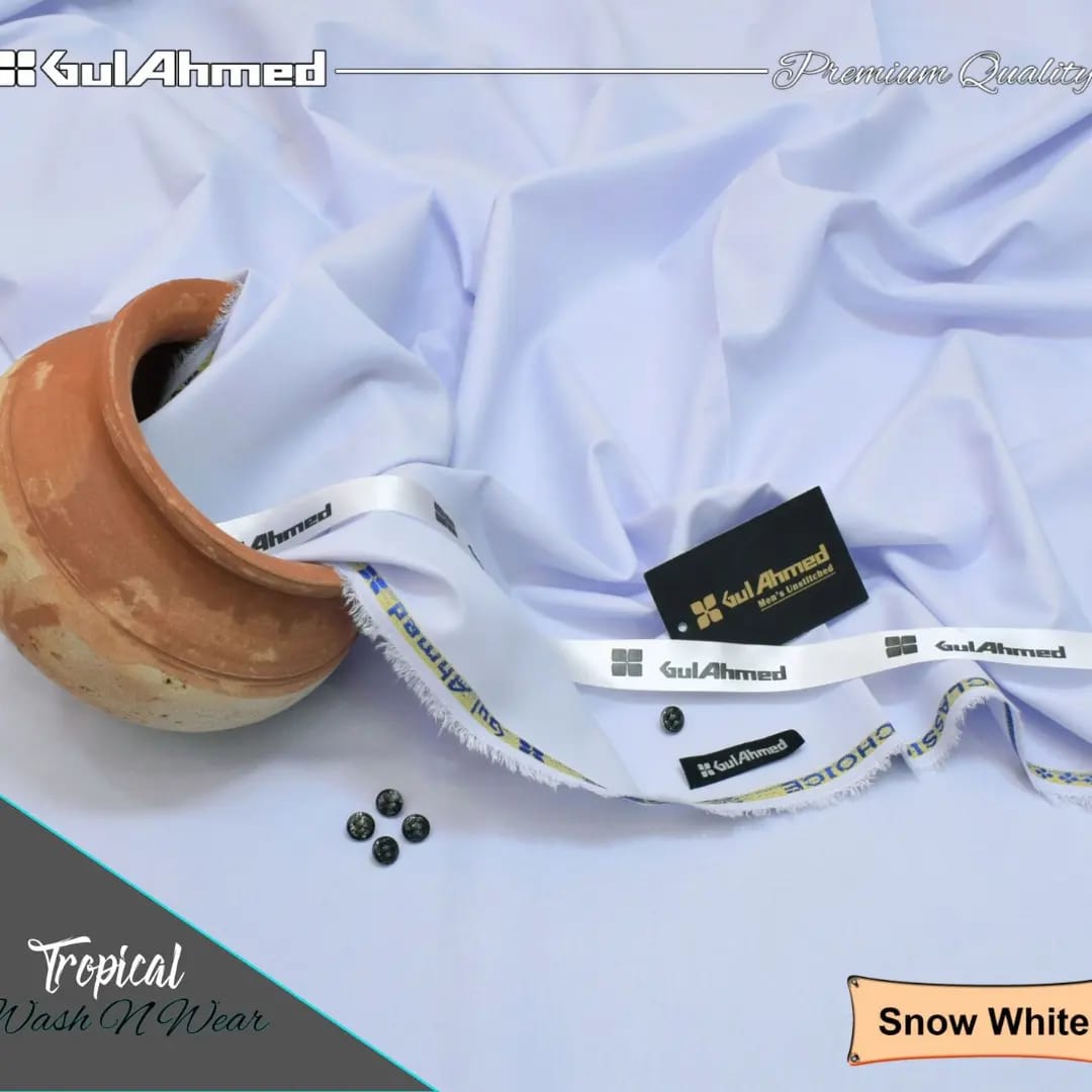 Gull Ahmad Wash N Wear Snow White