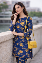 Printed Polo Cotton 2-Piece Set