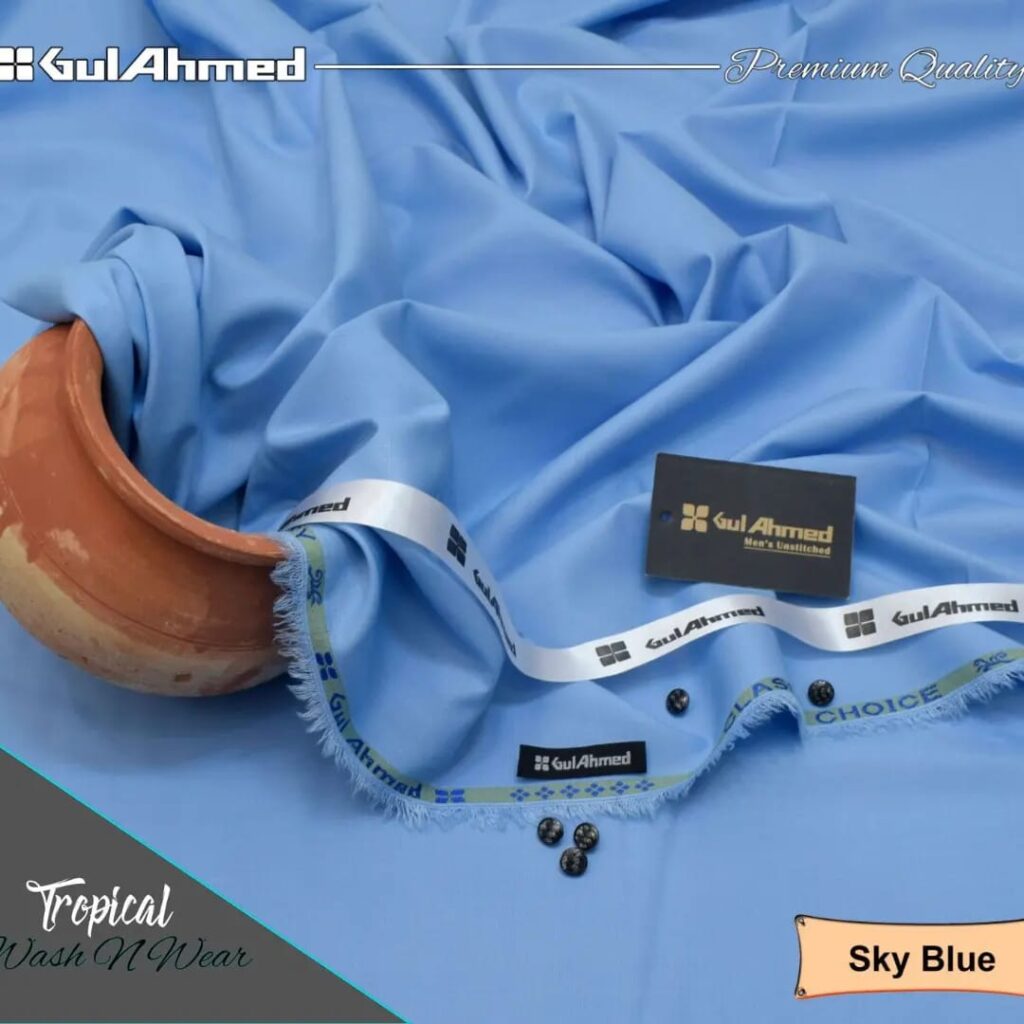 Gull Ahmad Wash N Wear Sky Blue