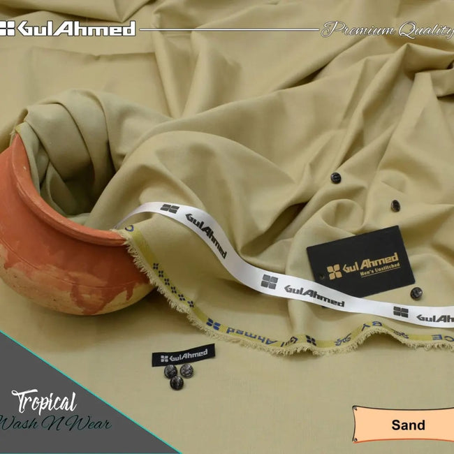 Gull Ahmad Wash N Wear Sand Hover Image