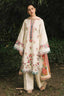 HOORE- 3PC DHANK EMBROIDERED SHIRT WITH COUTRAI WOOL SHAWL & TROUSER-BIC-4133