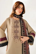 HOORE - Winter 3PC Dhanak Embroidered Suit - VL1236