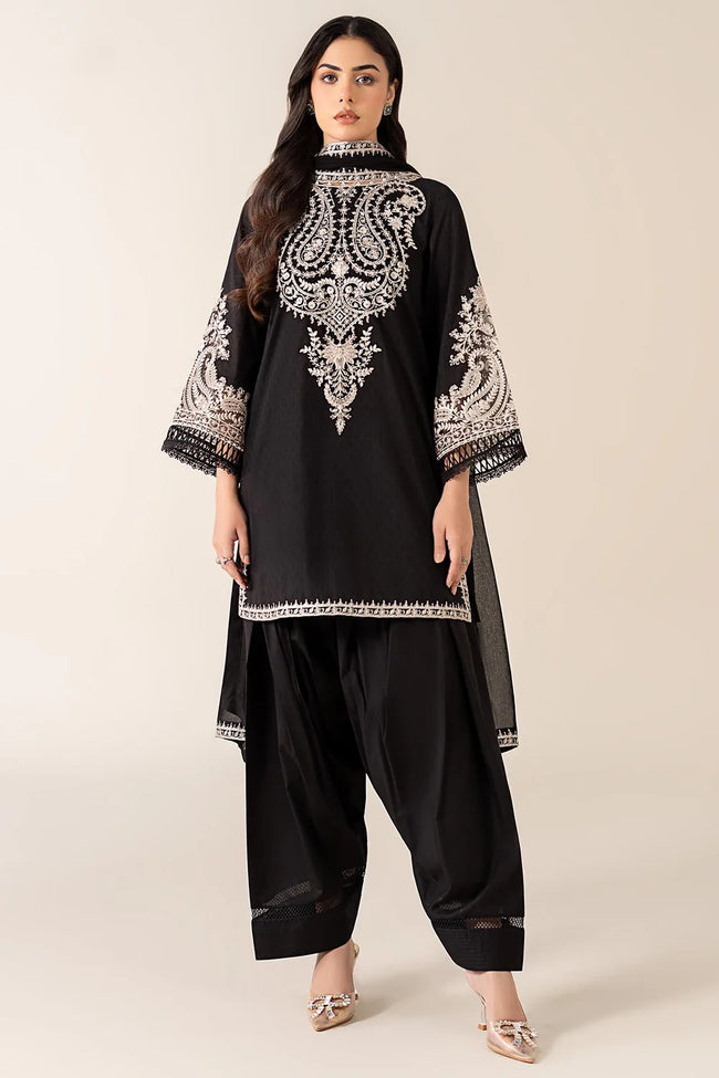 Designer Embroidered Dhanak Winter 2 Piece Dress - J0623 Hover Image