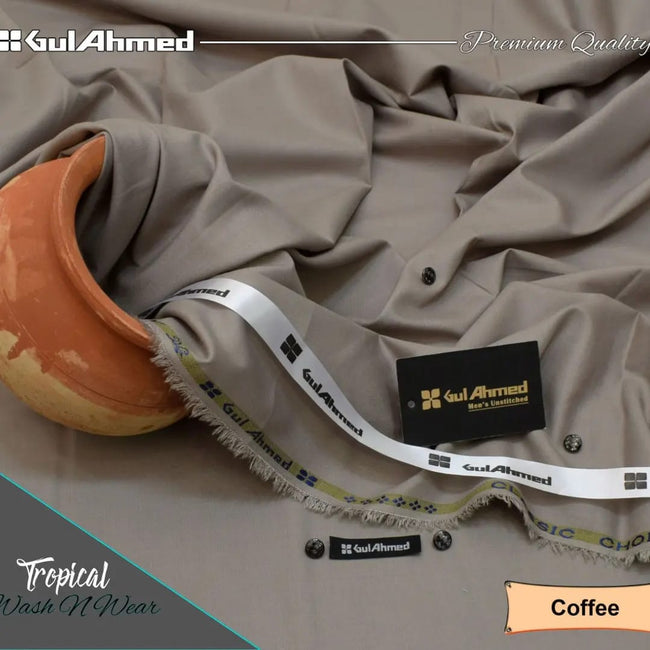 Gull Ahmad Wash N Wear Coffee Hover Image