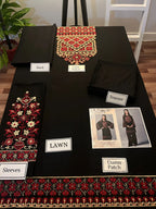 MIB - 2PC DHANAK EMBROIDERED UNSTICH