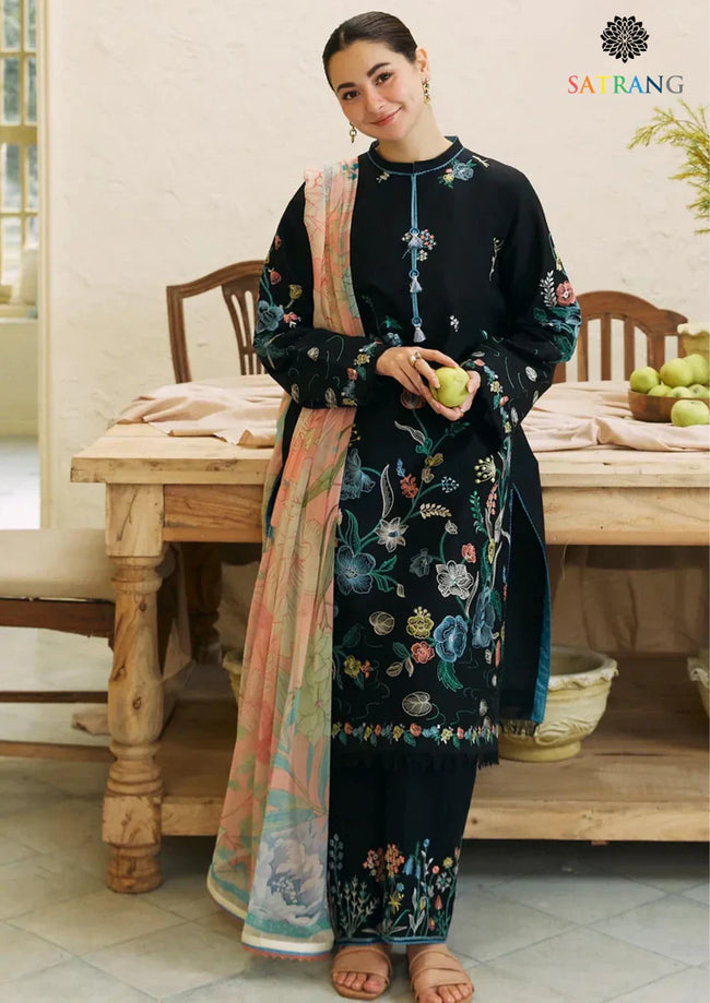 Summer Unstitched 3PC Lawn Embroidered Shirt With Monar Dupatta SR-146 Hover Image