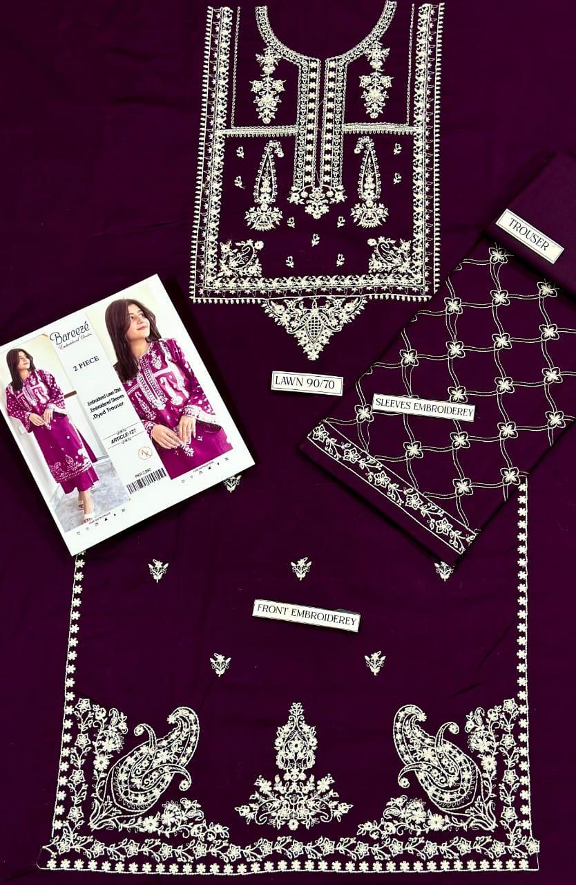 Dhanak Embroidered Winter 2 Piece Dress - J0975