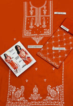 HOORE- Dhanak Embroidered Winter 2 Piece Dress - J0975