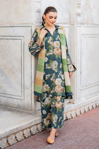 Baroque Swiss Khaddar Digital Print 3-Piece Stitched Dress – Vol. 255