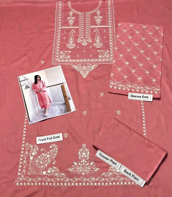 Dhanak Embroidered Winter 2 Piece Dress - J0975 Main Image